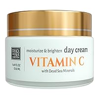 Vitamin C Moisturizing Day Cream - Face Cream with Vitamin C - Firming Cream with Dead Sea Minerals and Vitamin C - 1,69 Fl. Oz