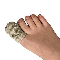 BIG TOE Protective Socks Soft Cotton Medical sleeve for Big Toe | Diabetic Ulcers| Ingrown Toenail | Non-Slip Silicone Grip on Rim of Inner Cuff to prevent Twisting or Sliding Off