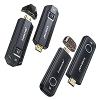 Lemorele Wireless HDMI Transmitter and Receiver 2 Kit, Support 1080P@60Hz HD Transmit up to 164FT, Wireless HDMI Extender Streaming Video Audio for Laptop to Projector, HDTV