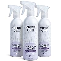 Cleancult - Wild Lavender - All Purpose Cleaner - Refillable Aluminum Bottle - Cleaner Spray that Removes Dirty & Grime - 16 oz - 3 Pack