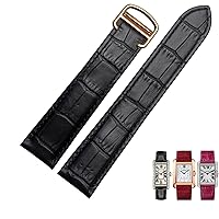Watchband Genuine Leather Watch Strap 1617/18/20/22/23/24/25mm Bracelet For Men/Woman Replace Watchbands For Cartier Tank Solo