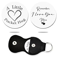 Long Distance Gifts for Him Her Pocket Hug Token Keychain for Women Men Inspirational Graduation Gifts for Girls Boy