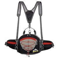Multifunction Waterproof Waist Pack with Water Bottle Holder Sports Backpack Running Belt Packs