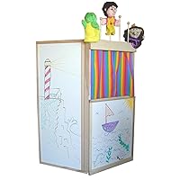 Club House Puppet Theater, Whiteboard Surfaces with Puppet Rack