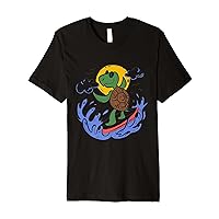 turtle surf surfing board Premium T-Shirt