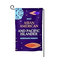 Asian American And Pacific Islander Heritage Month Garden Flags One Size Double-Sided Banner Yard Flag Without Flagpole for Room Festivals Events Party Parades