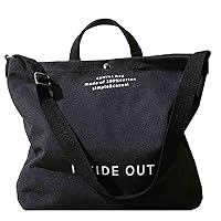 Women Canvas Tote Handbags Casual Shoulder Work Bag Crossbody Top Handle Bag Cross-body Handbags