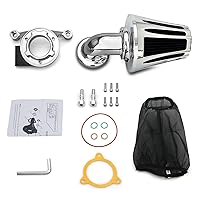 Chromed Cone Air Intakes Filters For Harley Touring Road Glide Fltr Street Glide Flhx Electra Glide Classic Flhtc 2008-2016