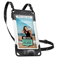 Caseology Universal Waterproof Phone Pouch [Vacuum Seal Technology/Built-in Pump] Compatible with iPhone, Galaxy, Pixel of Smartphones