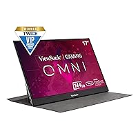 VX1755 17 Inch 1080p Portable IPS Gaming Monitor with 144Hz, AMD FreeSync Premium, 2 Way Powered 60W USB C, Mini HDMI, and Built-in Stand with Smart Cover,Black