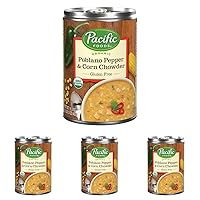 Pacific Foods Organic Poblano Pepper and Corn Chowder, 16.3 oz Can (Pack of 4)