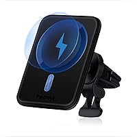 Mag-Safe Wireless Car Mount Charger, Qi Charging iPhone Holder Air Vent Car Accessories Compatible with iPhone 15/14/13/12 (No Cable)