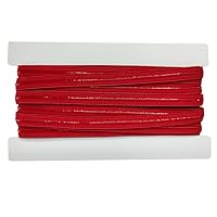 Multicolor Silicone Elastic Gripper Tape-10mm Stretch Non Slip Gripper Elastic for Garment, 5 Yards a Piece (Red)