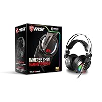 MSI Gaming RGB Stainless Steel Headband 7.1 Surround Sound Smart Audio Controller Headset (Immerse GH70 Gaming Headset)