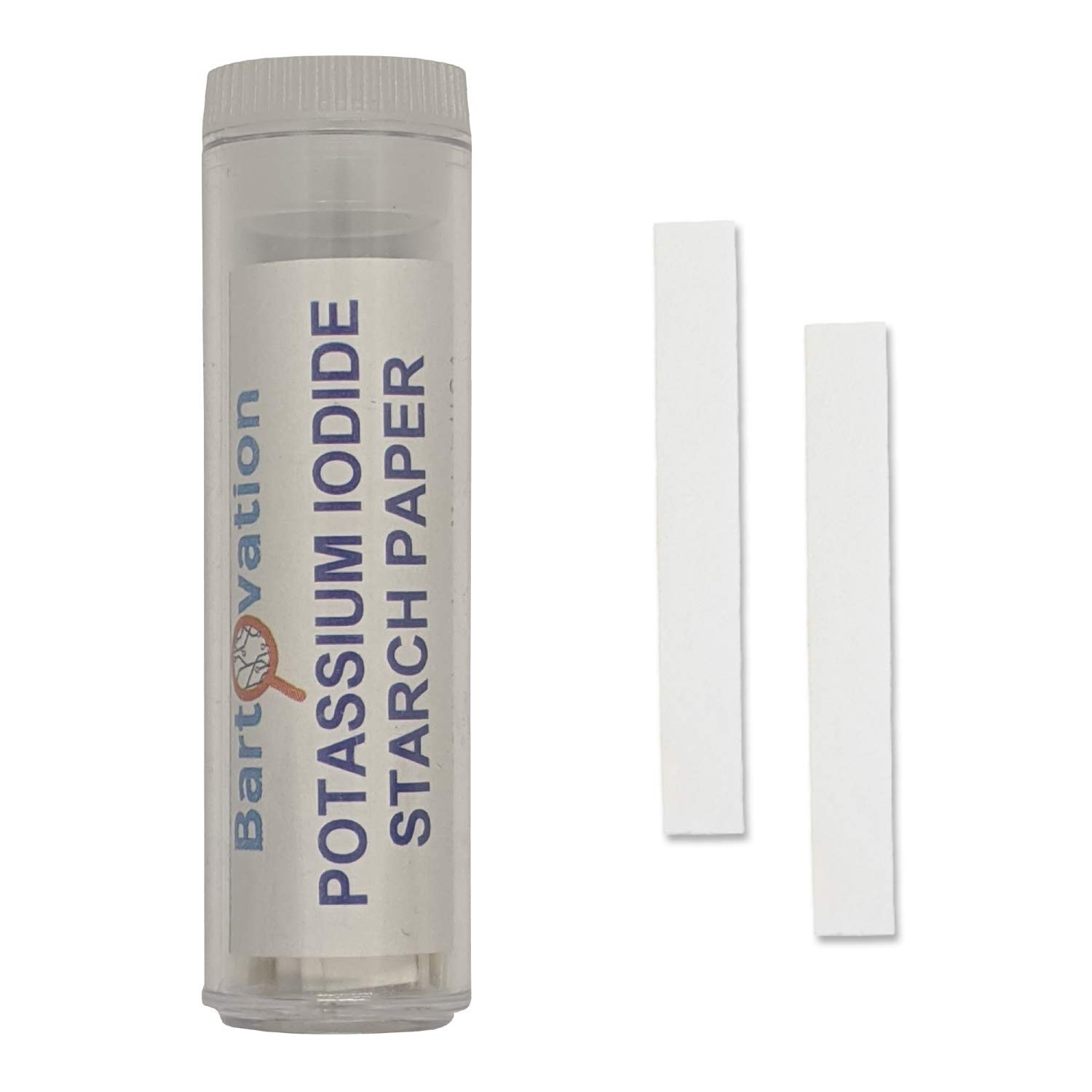 Potassium Iodide Starch Oxidizer Test Paper [Vial of 100 Paper Test Strips] for Chlorine, Iodine and Peroxide Detection