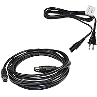 9-pin to 9-pin (M/M) Audio Input Cable & Long 6ft AC Power Cord Compatible with Bose 302580-1001 Replacement Lifestyle 135 235 48 T10 V20 ; CineMate 130 ; SoundTouch 130