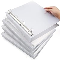 Amazon Basics 3 Ring Binder with 2 Inch D-Ring and Clear 2-inch, White |  eBay