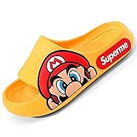 Children's EVA Anti-Slip Cloud Slippers Novel Open Toe Comfortable Soft Lightweight Sandals for Toddlers Boys Girls Kids Bathroom Shower Summer Pool Beach Slippers