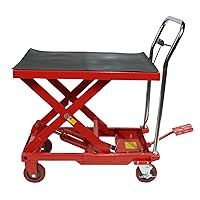 Hydraulic Lift Table Cart with 500lbs Capacity and 29.6