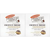 Palmer's Coconut Oil Formula, Coconut Monoi Facial Cleansing Balm and Makeup Remover, 2.25 Ounces (Pack of 2)
