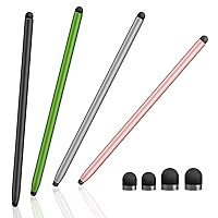 ORIbox 4-Pack Stylus Pens High Sensitivity & Precision Capacitive Stylus for iPhone/iPad/Tablets/Samsung/Galaxy/PC, Black/Sliver/Pink/Green
