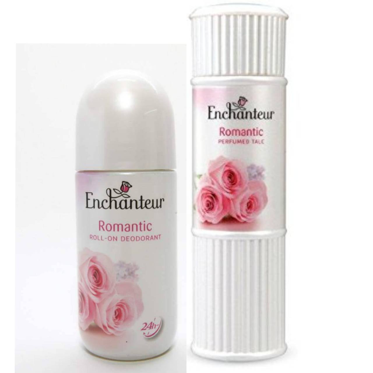 Enchanteur Romantic Roll-On Deodorant + Enchanteur Romantic Perfumed Talc Fragrance Powder, by Thai Premium