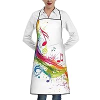 Red Watermelon Print Cooking Aprons Grilling Bbq Kitchen Apron Bib Waterdrop Resistant With Pockets For Chef