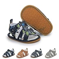 Meckior Baby Infant Boy Girl Sandals Newborn Non-Slip Soft Rubber Sole Sandals for Baby Boys Open-Toe Outdoor Casual Summer First Walkers Shoes