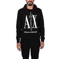 A｜X ARMANI EXCHANGE Men's Icon Project Embroidered Logo Hooded Sweatshirt