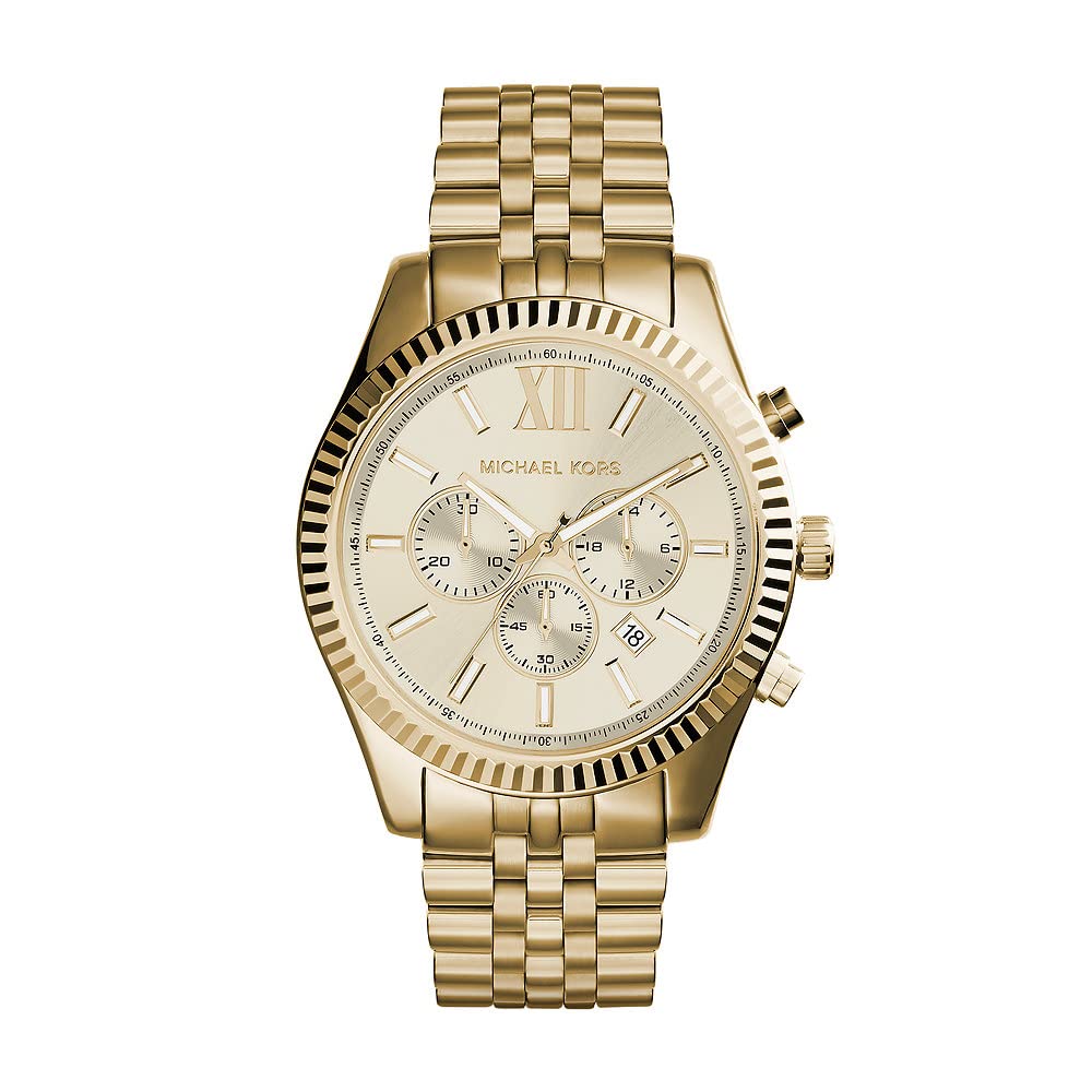 Michael Kors MK9035 Greer GoldTone Watch 43mm