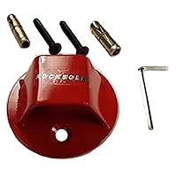 VIPER Rocksolid Atom Motorcycle Ground Wall Anchor Red Bike Scooter Theft Safety Gear