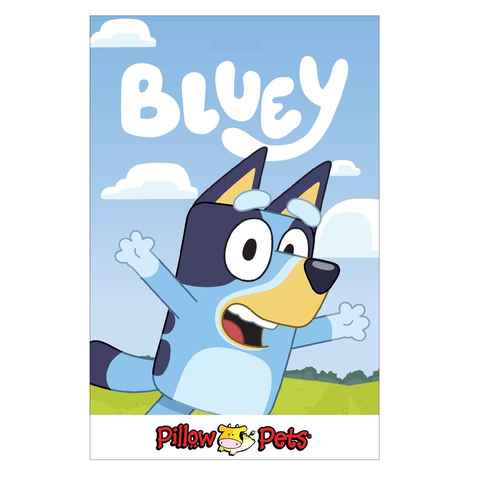 Pillow Pets Bluey, BBC Studios Stuffed Animal, Plush Toy