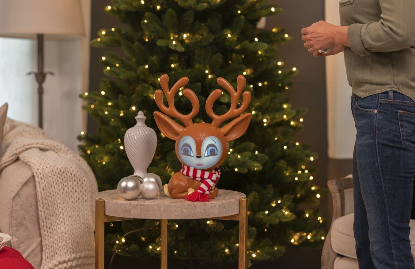 ANIMAT3D Fawny Talking Animated Reindeer with Built in Projector & Speaker Plug'n Play