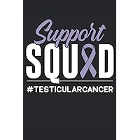 Support Squad #Testicularcancer: Lined notebook cancer |Cancer Diary |Journal Chemotherapy |Cancer history logbook |Testicular Cancer Awareness Gift