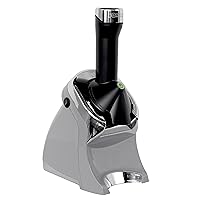 988GY Deluxe Vegan Non-Dairy Frozen Fruit Soft Serve Dessert Maker, BPA Free, Includes 75 Recipes, 200 Watts, Gray