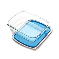 3 QT Rectangle Glass Baking Dish with Lid, 9x11-Inch Glass Pan for Cooking, LARGE and DEEP Baking Dish for Oven