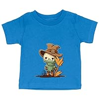 Cartoon Scarecrow Baby Jersey T-Shirt - Art Baby T-Shirt - Illustration T-Shirt for Babies