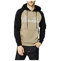 Men's Hoodies Graphic Autumn And Winter Print Patchwork Loose Hooded Pullover Polyester, M-5XL