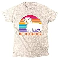Best Dog Dad Ever Half Sleeve T-Shirt with Round Neck Style, Great Gift for Father’s Day, Pet and Dog Lovers