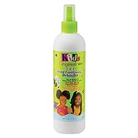 Originals by Africa's Best Kids 2-n-1 Natural Conditioning Detangler, 12oz Bottle, Formulated with Extra Virgin Olive Oil, For Natural, Texturized, or Relaxed Hair
