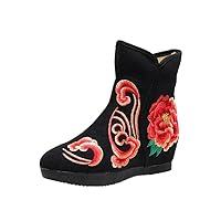 Women and Ladies The Cloud Embroidery Short Ankle Boots Shoe