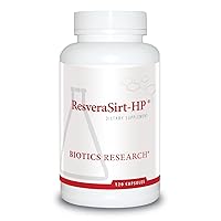ResveraSirt HP Formulated by Dr. Mark Houston, Trans Resveratrol, Quercetin, Increase Sirtuin Activity, Cardiovascular Support, Heart Power, Vascular Support. 120 Caps