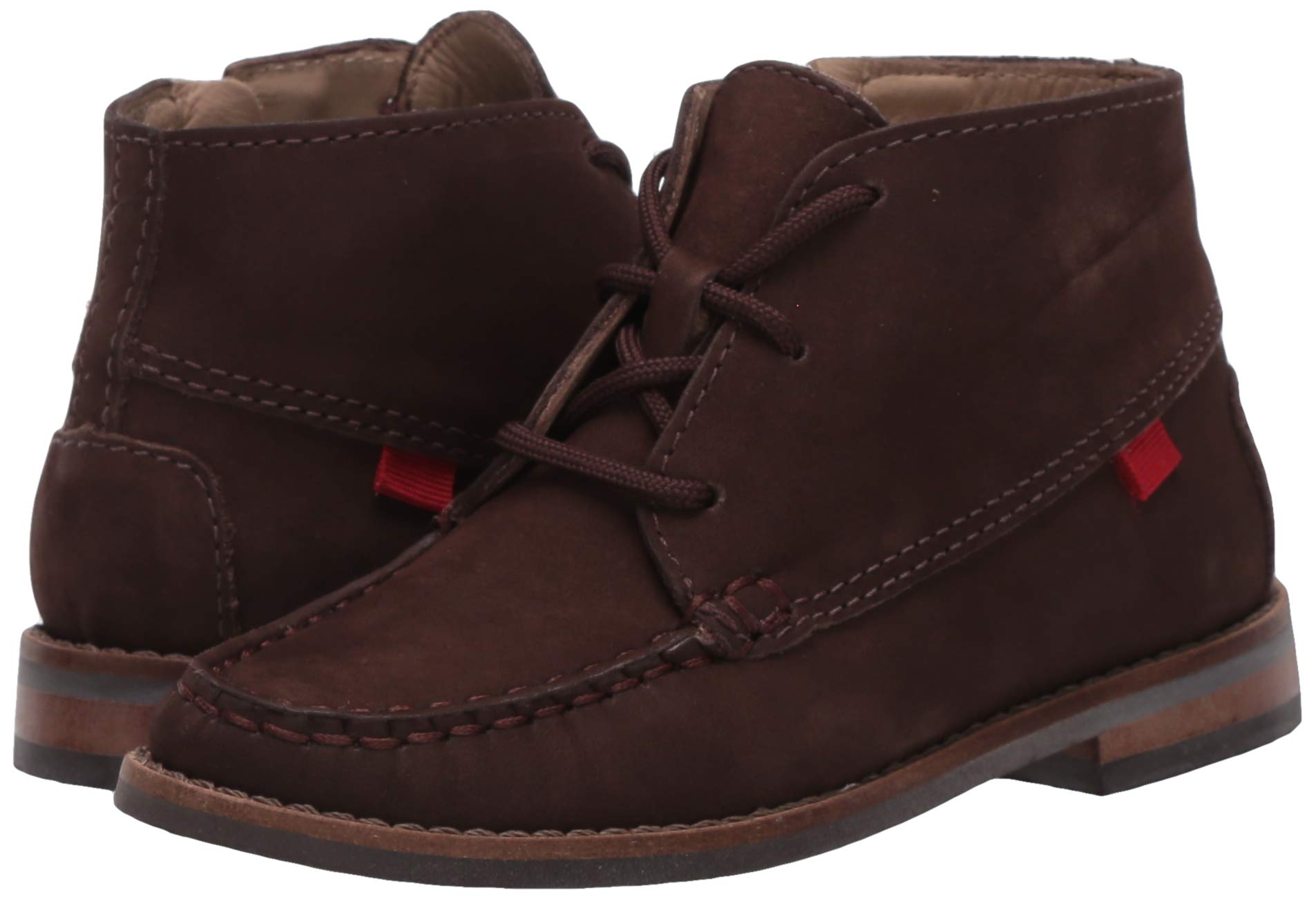 Marc Joseph New York Unisex-Kid's Leather Made in Brazil Chukka Ankle Boot with Laces, Brown Nubuck, 1.5 M US Little Kid
