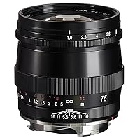 Voigtlander Ultron 75mm f/1.9 VM Lens for Leica M, Black Paint, Single Coated