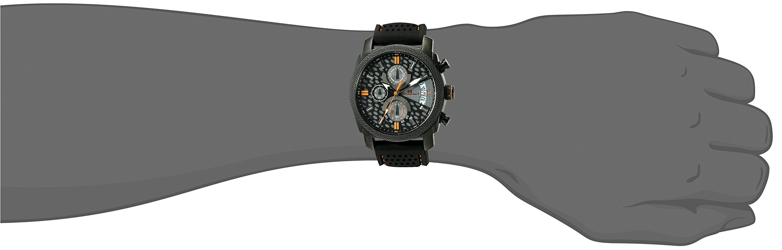 Oceanaut Men's OC2323 Kryptonite Analog Display Quartz Black Watch