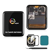 A-MIND Apple Watch Series 2 42mm Touch Screen Digitizer Replacement for iWatch 2nd Generation LCD Display Full Assembly Repair Kit with Screen Protector and Tools (42mm)