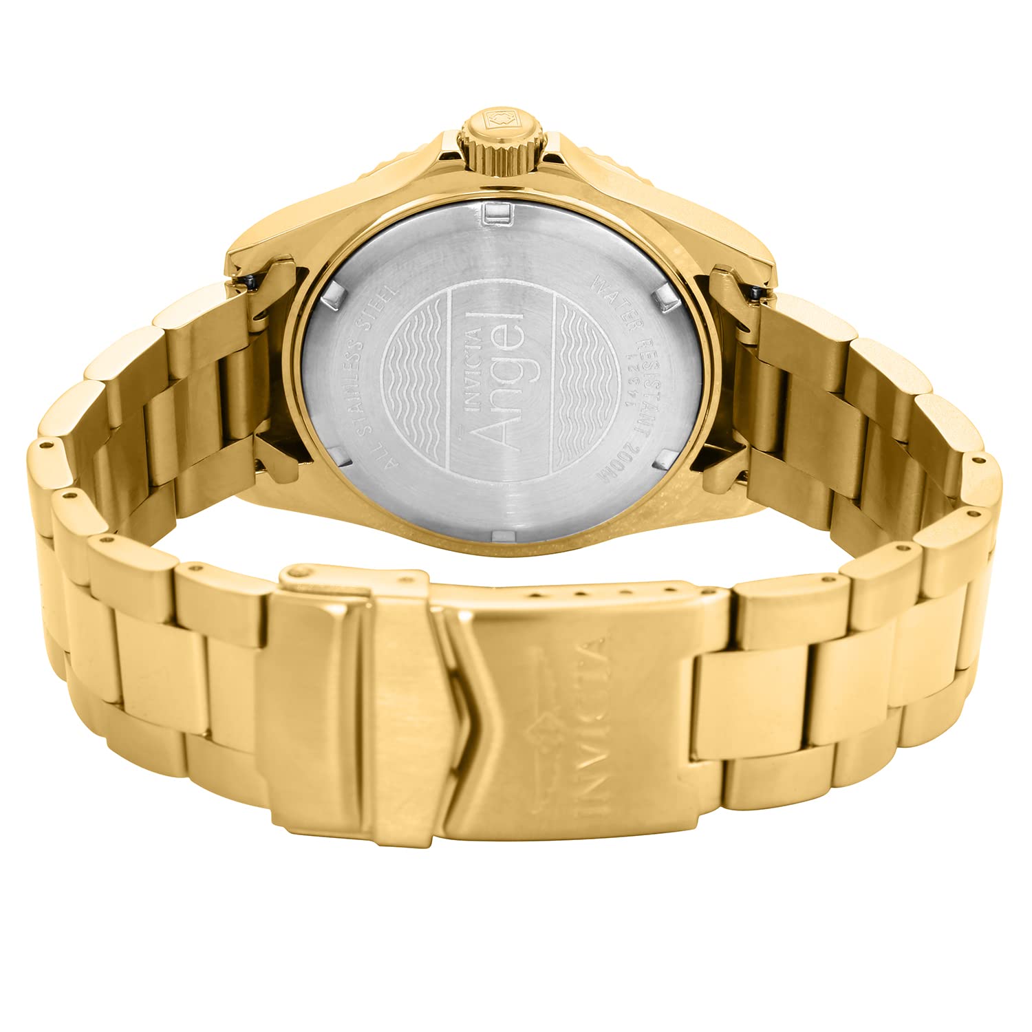 Invicta Women's Angel 40mm Gold Tone/Rose Tone Stainless Steel Quartz Watch, Gold (Model: 14321, 14368)