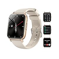 Seefox Smartwatch, Multi-functional, Bluetooth 5.3 Calling Function, 1.85-inch Large Screen, iPhone/Android Compatible, 100 Different Exercise Modes, Pedometer, Wristwatch, Weather Forecast, Music