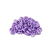 50Pcs/Pack Acrylic Chains Rings with Lobster Clasp Resin Chain Link Connectors for Jewelry Making Accessories,DIY Crafts(Size:16×11mm) (Purple)