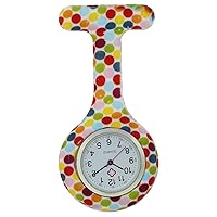 Silicone Case Round Dial Health Care Nurse Doctor Pin-on Brooch Watch Pocket Watches
